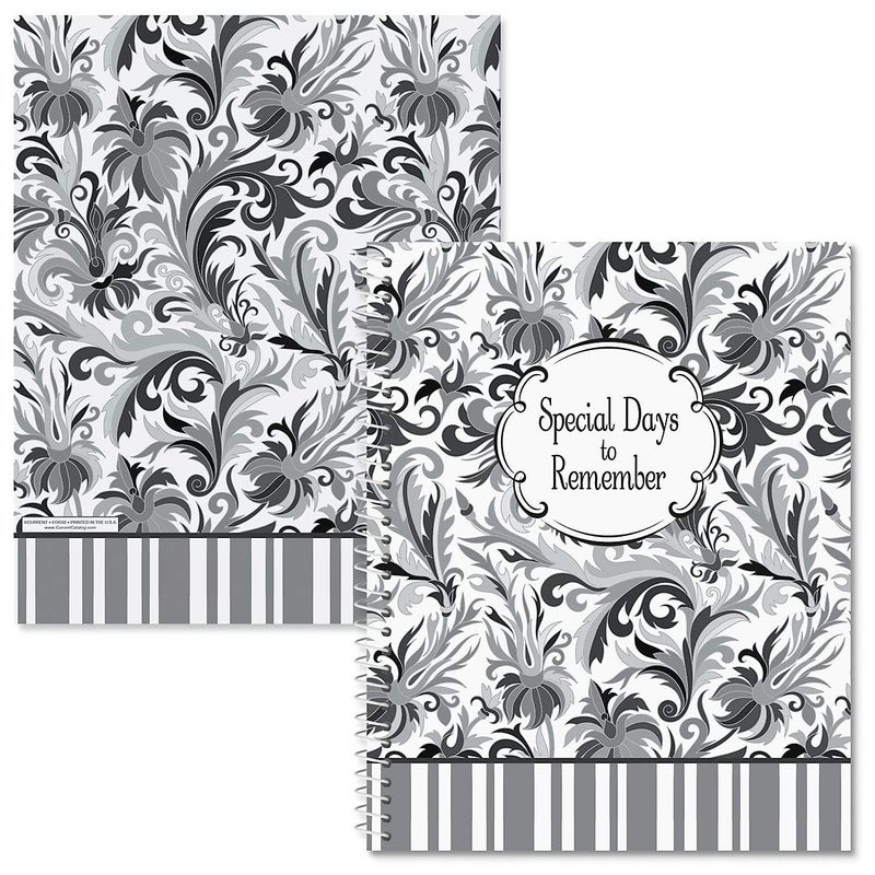 Current Cool Floral Card Organizer Book- Remember Special Days, Greeting Card Keeper, Softcover, 8" x 10", Spiral Bound - Image 3